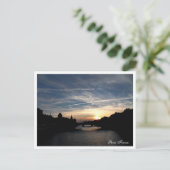 Sunset of Paris Briefkaart (Staand voorkant)