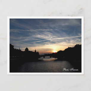Sunset of Paris Briefkaart