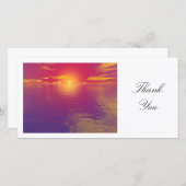Sunset of Sunrise - Hartelijk dank Bedankkaart (Voorkant / Achterkant)