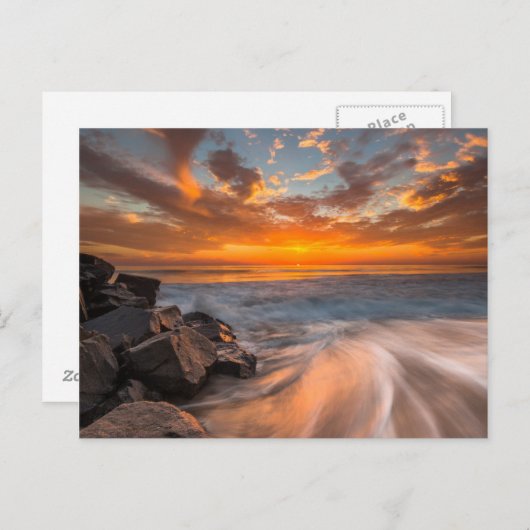 Sunset of Tamarach Beach Briefkaart (Voorkant / Achterkant)