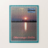 SUNSET Okavango Delta - Legpuzzel (Verticaal)