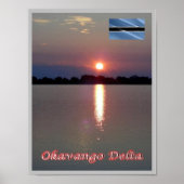 SUNSET Okavango Delta - Poster (Voorkant)