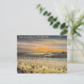 , Sunset Old Orchard Beach, Maine Briefkaart (Staand voorkant)