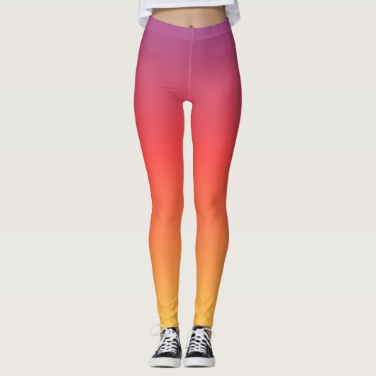 Sunset Ombre Art Leggings (Voorkant)