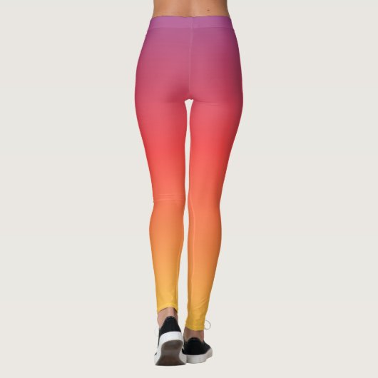 Sunset Ombre Art Leggings (Achterkant)