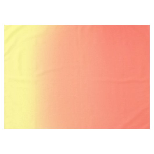 Sunset Ombre geel & sinaasappel Tafelkleed (Voorkant (Horizontaal))