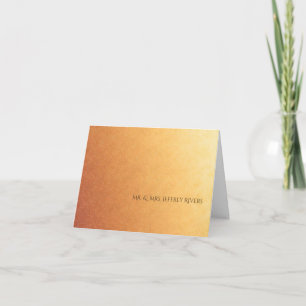 Sunset Ombre Gradiënt Eenvoudig Dank u Bedankkaart