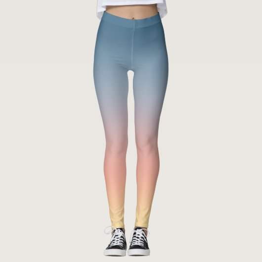 Sunset Ombre Gradient Leggings (Voorkant)