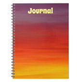 Sunset Ombre Journal Notitieboek (Voorkant)