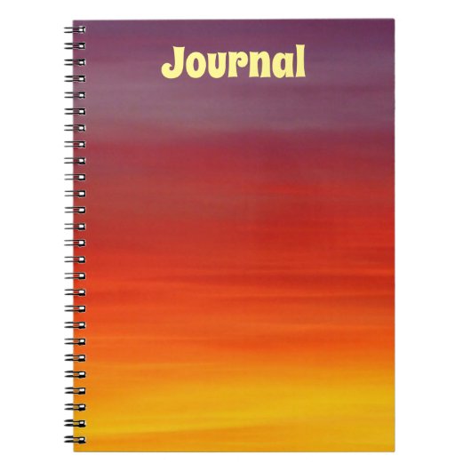 Sunset Ombre Journal Notitieboek (Voorkant)