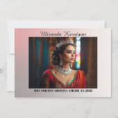 Sunset Ombre Landscape Pageant Autograph Kaart (Voorkant)