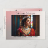 Sunset Ombre Landscape Pageant Autograph Kaart (Voorkant / Achterkant)