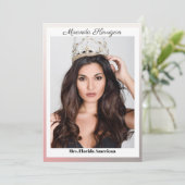 Sunset Ombre optocht handtekening Kaart (Staand voorkant)