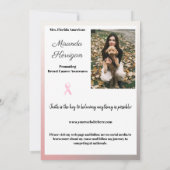 Sunset Ombre optocht handtekening Kaart (Achterkant)