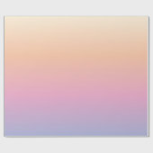 Sunset Ombre Peach Roze Paars omslagpapier Cadeaupapier (Vlak)