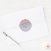 Sunset Ombre ronde retour adreslabels Sticker (Envelop)