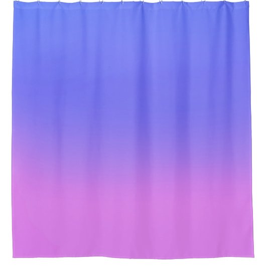Sunset Ombre Roze & Paarse Douchegordijn (Voorkant)