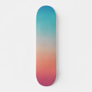 Sunset Ombre Turquoise to Pink Persoonlijk Skateboard