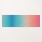 Sunset Ombre Turquoise to Pink Yogamat (Voorkant (horizontaal))