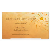 Sunset ombre zonnige stippen mandala opslaan van d magnetisch visitekaartje (Voorkant)