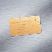 Sunset ombre zonnige stippen mandala opslaan van d magnetisch visitekaartje (Voorbeeld)