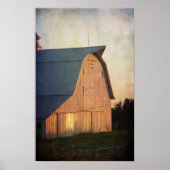 Sunset on a Barn Poster (Voorkant)
