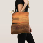 Sunset on a Thai Beach Tote Bag (Dichtbij)