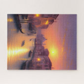 Sunset on a Venice Canal Digital Art Legpuzzel (Horizontaal)