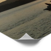 Sunset on Adirondack Lake Poster (Hoek)