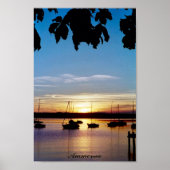Sunset on Ammersee Poster (Voorkant)