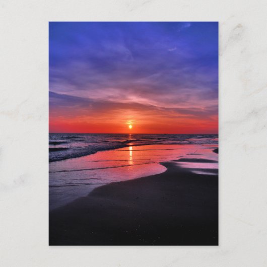 Sunset on an Anna Maria Island Beach Briefkaart (Voorkant)