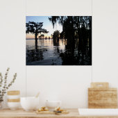 Sunset on Bayou Black, Morgan City, Louisiana Poster (Keuken)