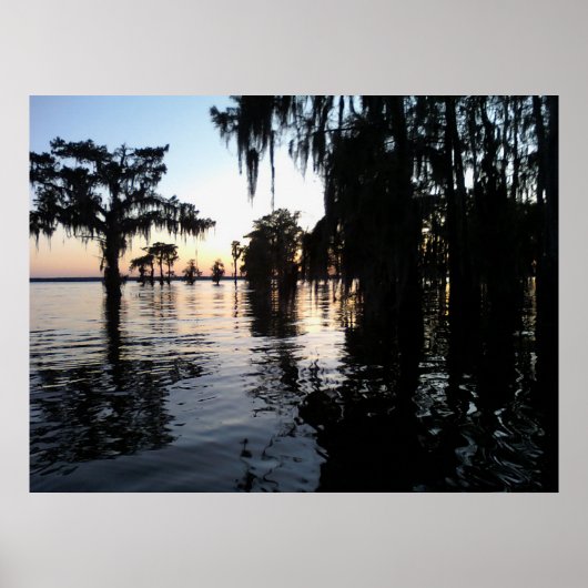 Sunset on Bayou Black, Morgan City, Louisiana Poster (Voorkant)