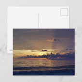 Sunset on Beach Bedankt Card Briefkaart (Voorkant / Achterkant)