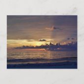 Sunset on Beach Bedankt Card Briefkaart (Voorkant)