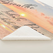 Sunset on Beach Sherpa Blanket Sherpa Deken (3/4)