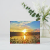 Sunset on berg Lake Arrowiad Briefkaart (Staand voorkant)