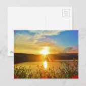 Sunset on berg Lake Arrowiad Briefkaart (Voorkant / Achterkant)