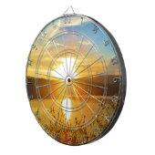 Sunset on berg Lake Arrowiad Dartbord (Voorkant Rechts)