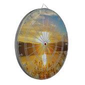 Sunset on berg Lake Arrowiad Dartbord (Voorkant Links)