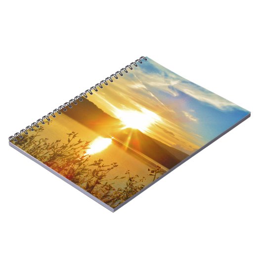 Sunset on berg Lake Arrowiad Notitieboek (Linkerzijde)