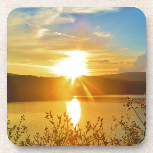 Sunset on berg Lake Arrowiad Onderzetter (Voorkant)