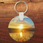 Sunset on berg Lake Arrowiad Sleutelhanger (Voorkant)