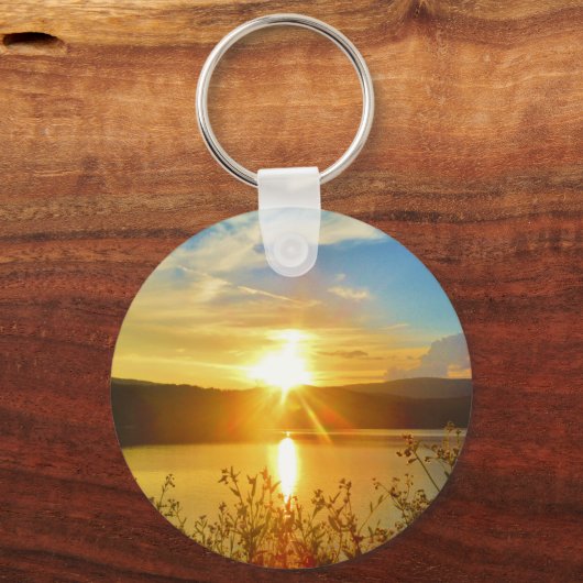 Sunset on berg Lake Arrowiad Sleutelhanger (Voorkant)