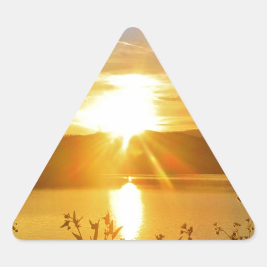 Sunset on berg Lake Arrowiad Sticker (Voorkant)