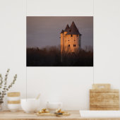 Sunset on Castle Gwynn Poster (Keuken)