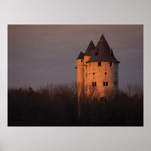 Sunset on Castle Gwynn Poster (Voorkant)