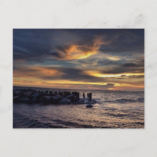 Sunset on Charleston Harbour Briefkaart (Voorkant)