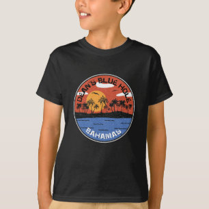 Sunset on Dean's Blue Hole Bahamas T-shirt