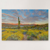 Sunset on Desert Landscape Legpuzzel (Horizontaal)